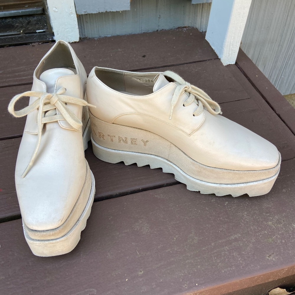 Stella McCartney Elyse Beige Platforms Sneakers